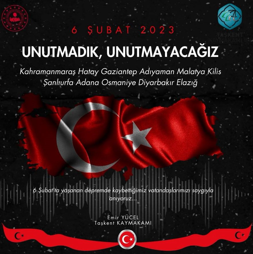 Kaymakamımız Emir YÜCEL'in 6 Şubat Depremi İle İlgili Mesajı